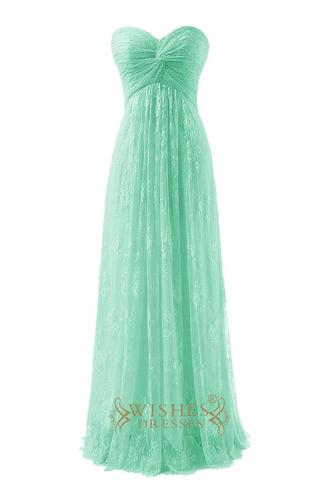 A-line Sweetheart Lace Bridesmaid Dress / Prom Dress/  Formal Dress Am249